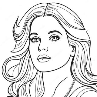 Lana Del Rey Páginas Para Colorir