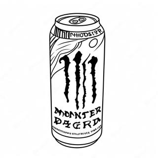 Pagina Para Colorir Da Lata De Bebida Monster Energy 69034-56898