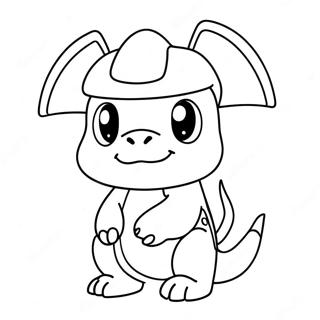 Pagina Para Colorir Do Cubone Usando Um Capacete De Osso 69084-56954