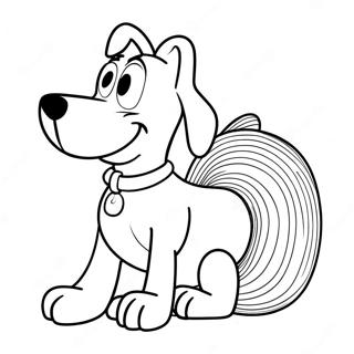 Cachorro Slinky Páginas Para Colorir