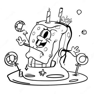 Pagina Para Colorir Aniversario Do Spongebob 69113-56966