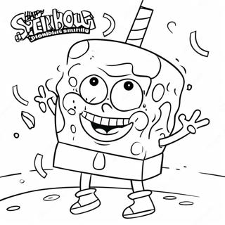 Pagina Para Colorir Aniversario Do Spongebob 69113-56967