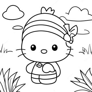 Pagina Para Colorir Da Aventura Da Hello Kitty 6914-5619