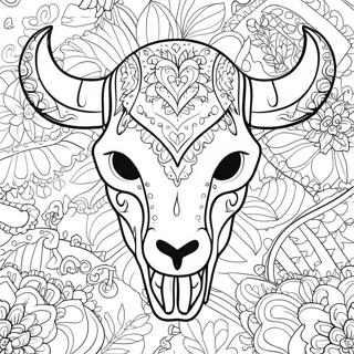 Pagina Para Colorir Cranio De Vaca Decorativo 69154-57006