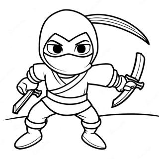 Pagina Para Colorir Do Ninja Noturno Astuto Em Acao 69184-57051