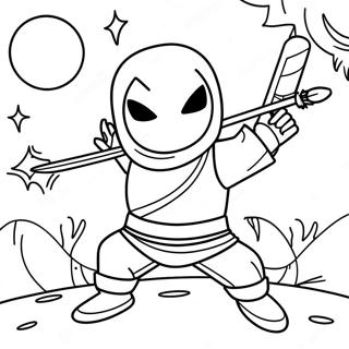 Pagina Para Colorir Do Ninja Noturno Astuto Em Acao 69184-57052