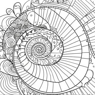 Pagina Para Colorir Da Espiral De Fibonacci 69203-57031