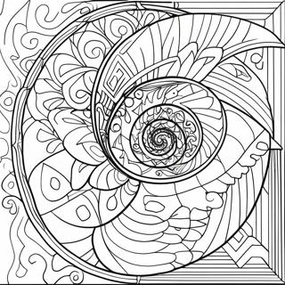 Pagina Para Colorir Da Espiral De Fibonacci 69203-57032