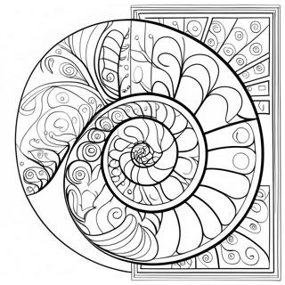 Pagina Para Colorir Da Sequencia De Fibonacci Colorida 69204-57027