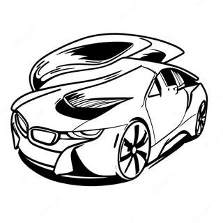 Bmw I8 Páginas Para Colorir