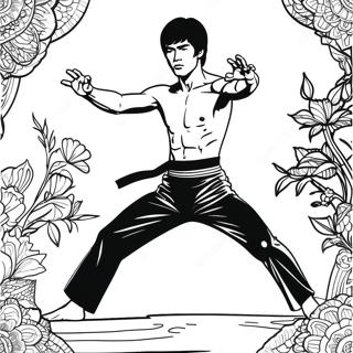 Bruce Lee Páginas Para Colorir