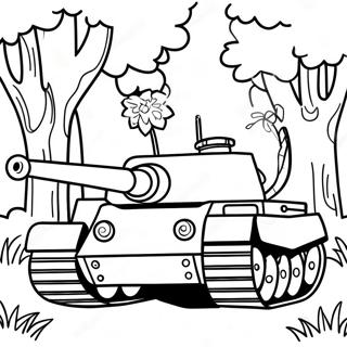 Tanque Tigre Páginas Para Colorir