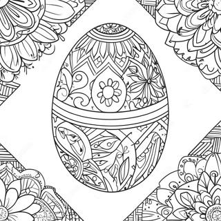 Pagina Para Colorir De Ovo Pysanky Intricado 69374-57173