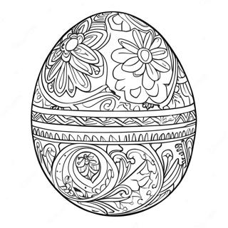 Pagina Para Colorir De Ovo Pysanky Intricado 69374-57174