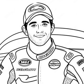 Pagina Para Colorir De Chase Elliott Em Carro De Corrida 69394-57188