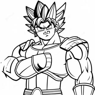 Pagina Para Colorir Do Bardock Com Armadura De Batalha 69424-57211