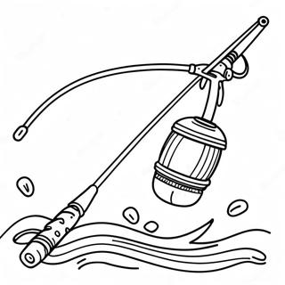 Pagina Para Colorir Da Vara De Pesca Colorida Com Isca 69454-57239