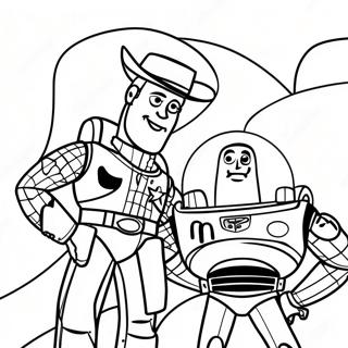 Pagina Para Colorir Da Aventura Do Woody E Buzz Lightyear 6945-5648