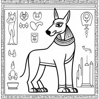 Pagina Para Colorir Anubis Com Hieroglifos 69584-57345