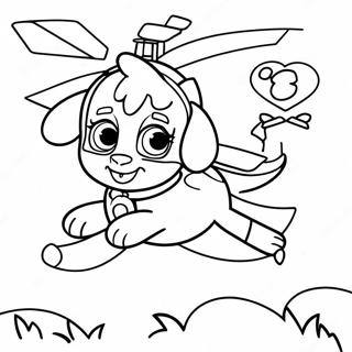 Pagina Para Colorir Skye Do Paw Patrol Com Helicoptero 69593-57342