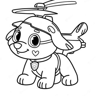 Pagina Para Colorir Skye Do Paw Patrol Com Helicoptero 69593-57343