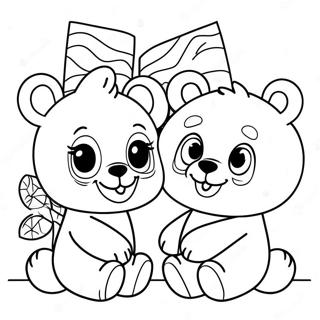 Pagina Para Colorir Personagens Fofo Do Build A Bear 69614-57357