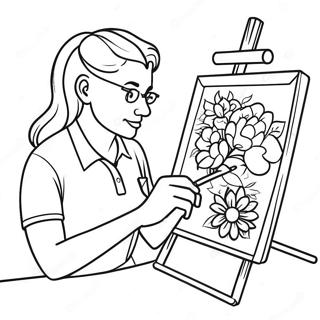 Pagina Para Colorir De Professor De Arte Criativa 69644-57382