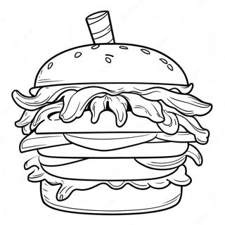 Pagina Para Colorir Do Mascote Whataburger 69674-57402