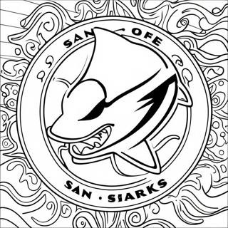 Pagina Para Colorir Do Logotipo San Jose Sharks 69713-57438