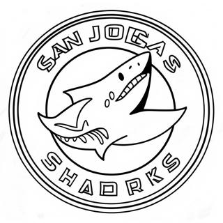 Pagina Para Colorir Do Logotipo San Jose Sharks 69713-57439