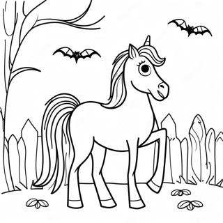 Cavalo De Halloween Para Colorir 69843-57758