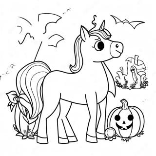 Cavalo De Halloween Para Colorir 69843-57759