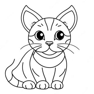 Pagina Para Colorir Do Gato Bengal Brincalhao 69894-57579