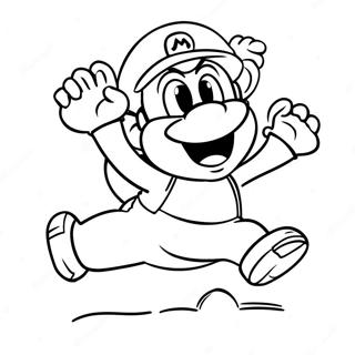 Pagina Para Colorir Do Mario Tanooki Pulando No Ar 69964-57635