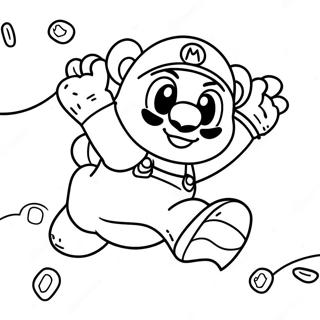 Pagina Para Colorir Do Mario Tanooki Pulando No Ar 69964-57849