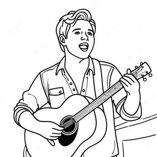 Pagina Para Colorir Do Niall Horan Cantando No Palco 69974 57864