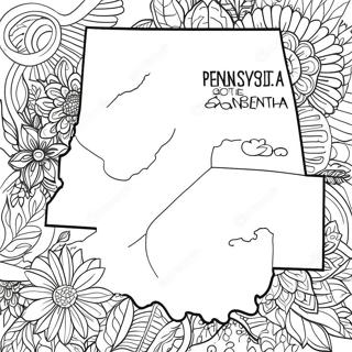 Pagina Para Colorir Do Contorno Do Estado Da Pensilvania 70033-57909