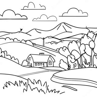 Pagina Para Colorir Da Linda Paisagem Da Pensilvania 70034-57921