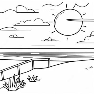 Pagina Para Colorir Do Por Do Sol Na Praia Obx 70043-57700