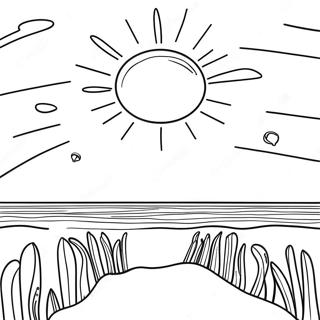 Pagina Para Colorir Do Por Do Sol Na Praia Obx 70043-57920