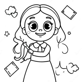 Pagina Para Colorir Da Matilda Com Poderes Magicos 7005-5693