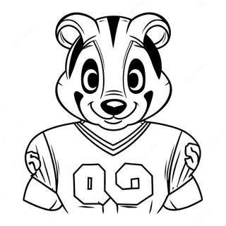 Pagina Para Colorir De Bucky Badger Em Uniforme Esportivo 70114-57982