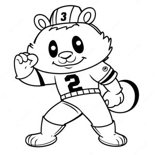 Pagina Para Colorir De Bucky Badger Em Uniforme Esportivo 70114-57983