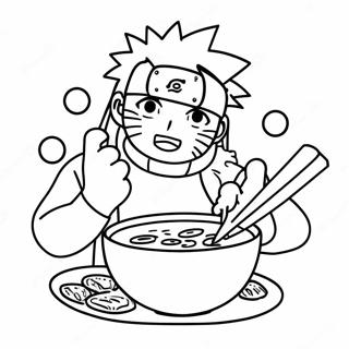 Pagina Para Colorir De Naruto Aproveitando Um Delicioso Ramen 70124-57990