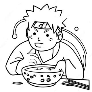 Pagina Para Colorir De Naruto Aproveitando Um Delicioso Ramen 70124-57991