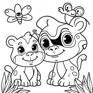 Pagina Para Colorir De Animais Da Selva Fofos 70134-57988