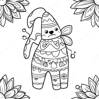 Pagina Para Colorir Da Festiva Pinata Do Natal No Mexico 70174-58031