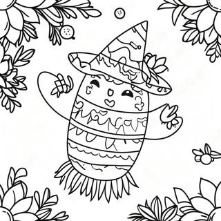 Pagina Para Colorir Da Festiva Pinata Do Natal No Mexico 70174-58032