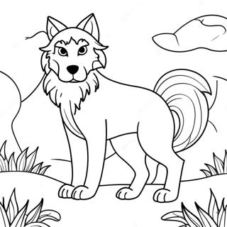 Pagina Para Colorir Lobo Mitico 7024-5714