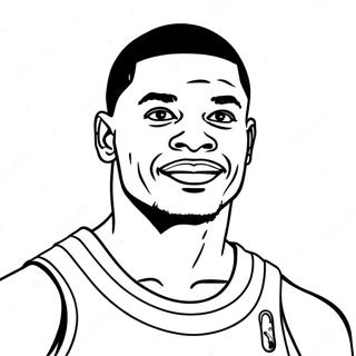 Russell Westbrook Páginas Para Colorir